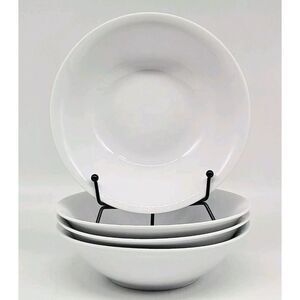 Mikasa Aspen Coupe Cereal Bowls White , 7" , Set of 4 Bone China Brand New